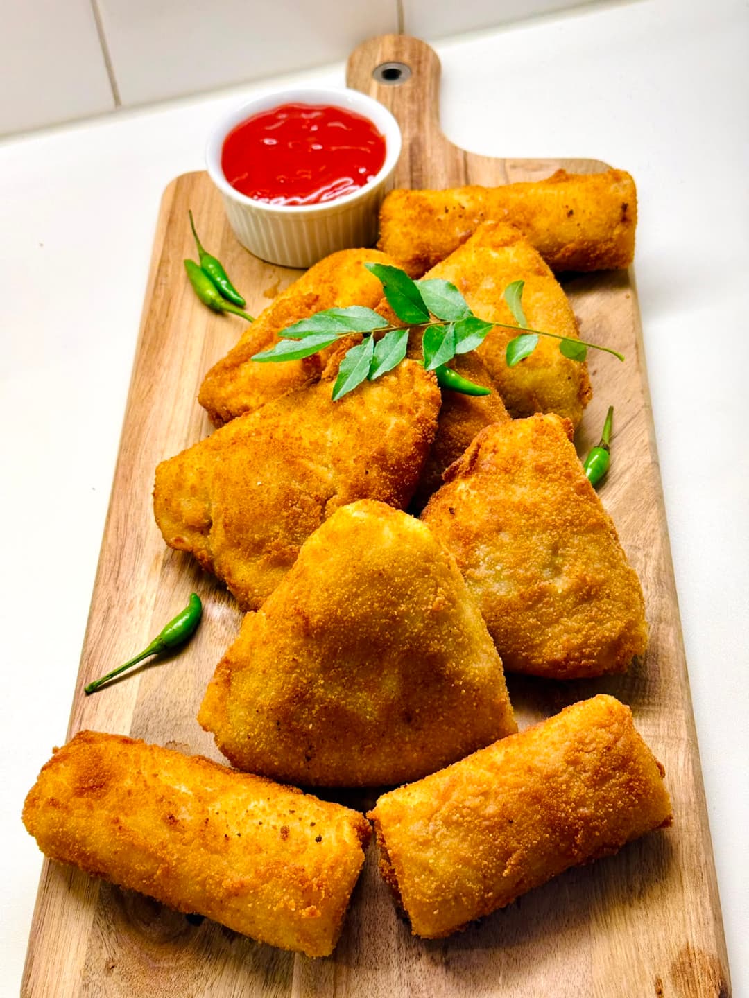 Sri Lankan savoury rolls and short eats.